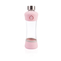 EQUA ◆ 耐熱曲線玻璃瓶550ml-櫻花粉