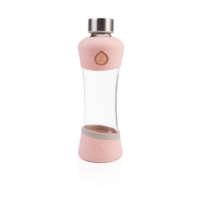 EQUA ◆ 耐熱曲線玻璃瓶550ml-蜜桃粉