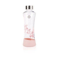 EQUA ◆ 耐熱曲線玻璃瓶550ml-粉色玉蘭