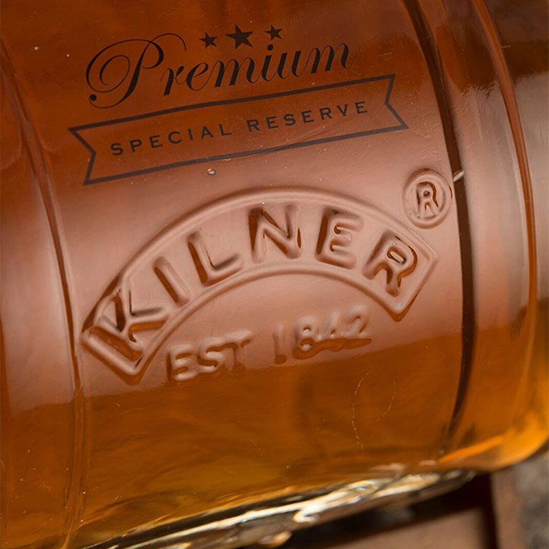 KILNER ◆ 1L 迷你酒桶型玻璃飲料桶