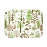 Kauniste ◆ 樺木托盤 - 綠色夏日森林