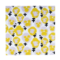 Kauniste ◆ 純棉絲巾 - 黃色三色菫