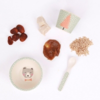 Love Mae ◆ 可愛小熊寶寶三件組- 無毒環保竹製兒童餐具