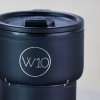 W10 ◆ 專利雙層不鏽鋼保溫折疊杯-黑