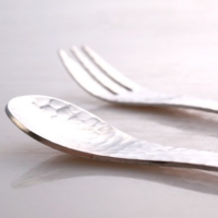 orin精選 ◆ 銀鱗鎚目手工餐具-叉子