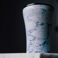 STTOKE ◆ 精品陶瓷隨行杯-白大理石-限定版 8oz(240ml)
