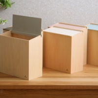yamato japan ◆ 純手工木製SLIM DUST 掀蓋式小容量垃圾桶8L  (5色)