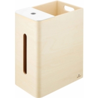 yamato japan ◆ Double D 手作木製多功能面紙盒式桌上小型垃圾桶-高 (4色)