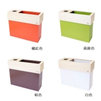 yamato japan ◆ 純手工木製多功能面紙盒式小型垃圾桶-矮 (4色)