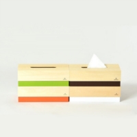 yamato japan ◆ Blocks 純手工木製簡約風格面紙盒 (4色)