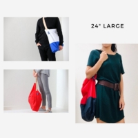 美國 JULY NINE ◆  LARGE TWO TONE (大)可收納式時尚托特包-肩背雙色版 (2款)