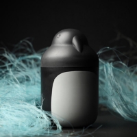 QUALY ◆ 冰原企鵝-收納罐 (黑)