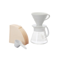 日本 HARIO ◆ V60白色02濾杯咖啡壺組