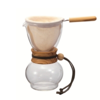 日本 HARIO ◆ 濾布橄欖木手沖咖啡壺 (3~4杯)