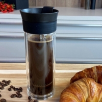 德國 AdHoc ◆ 法式雙層玻璃咖啡濾壓杯