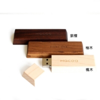 【預購】Hacoa ◆ 原木巧克力Chocolate隨身碟 楓木/柚木