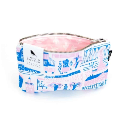 Kauniste ◆ 小棉麻手拿包 - 粉色赫爾辛基