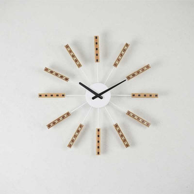 Zeller Life ◆ 民族圖騰靜音掛鐘-白 Zeller Life ◆ 民族圖騰靜音掛鐘-白