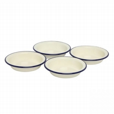 Wiltshire ◆ 手工琺瑯圓形烤盤4入組 / 14cm / 藍 Wiltshire ◆ 手工琺瑯圓形烤盤4入組 / 14cm / 藍