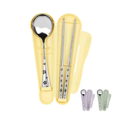 台灣 LMG ◆ 316繽紛櫻花環保餐具組-三色