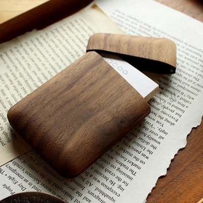 【預購】Hacoa ◆ 原木紳士名片盒 櫻桃木/核桃木 【預購】Hacoa ◆ 原木紳士名片盒 櫻桃木/核桃木