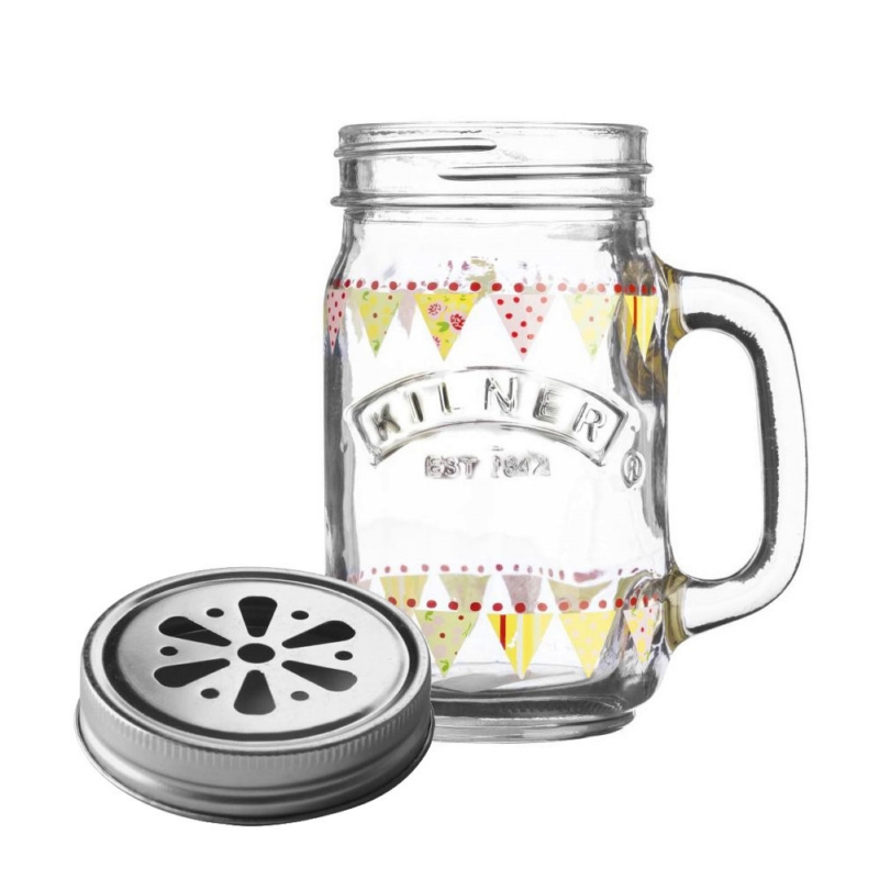 KILNER ◆ 繽紛握把玻璃杯