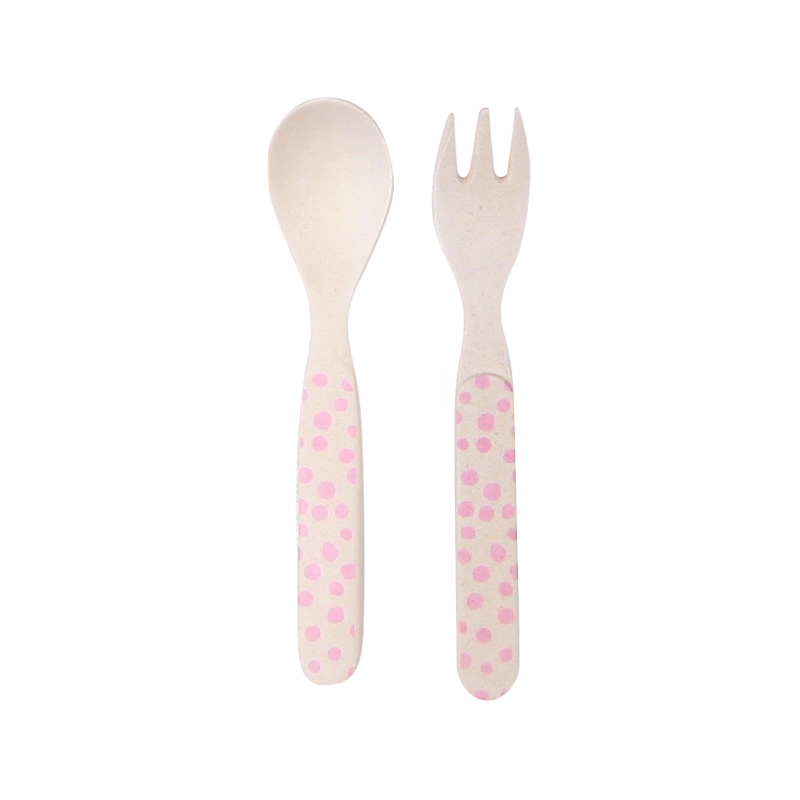 Love Mae ◆花草花園5件組- 無毒環保竹製兒童餐具