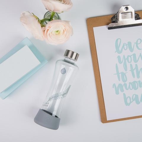 EQUA ◆ 耐熱曲線玻璃瓶550ml-羽毛