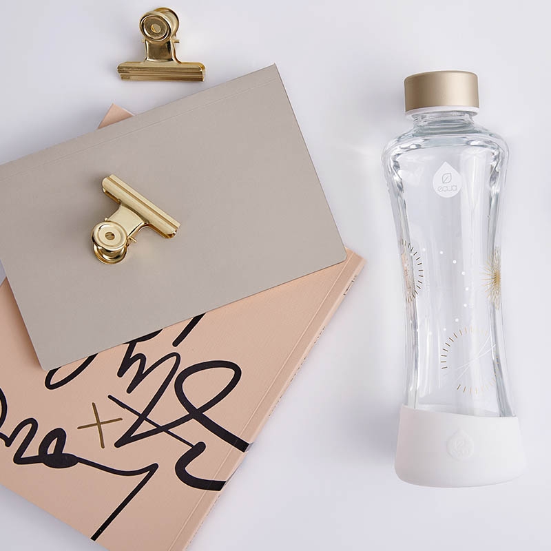 EQUA ◆ 耐熱曲線玻璃瓶550ml-永恆星塵