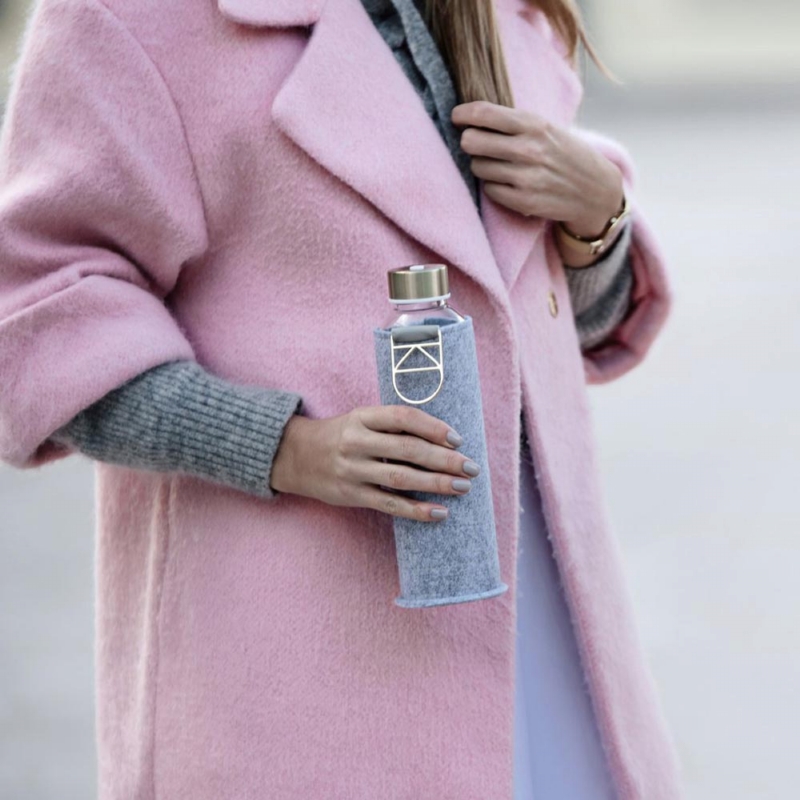 EQUA ◆ 耐熱氈套玻璃瓶750ml-金扣環