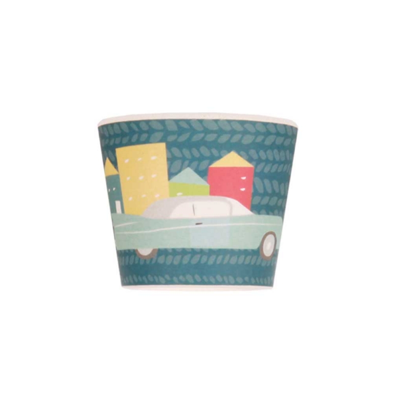 Love Mae ◆ 汽車寶寶學習組(附吸盤)- 無毒環保竹製兒童餐具