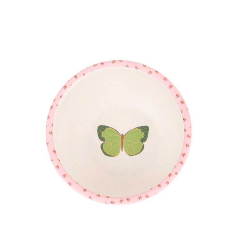 Love Mae ◆ 蝴蝶寶寶學習組(附吸盤)- 無毒環保竹製兒童餐具