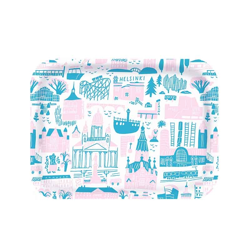 Kauniste ◆ 樺木托盤 - 粉色赫爾辛基