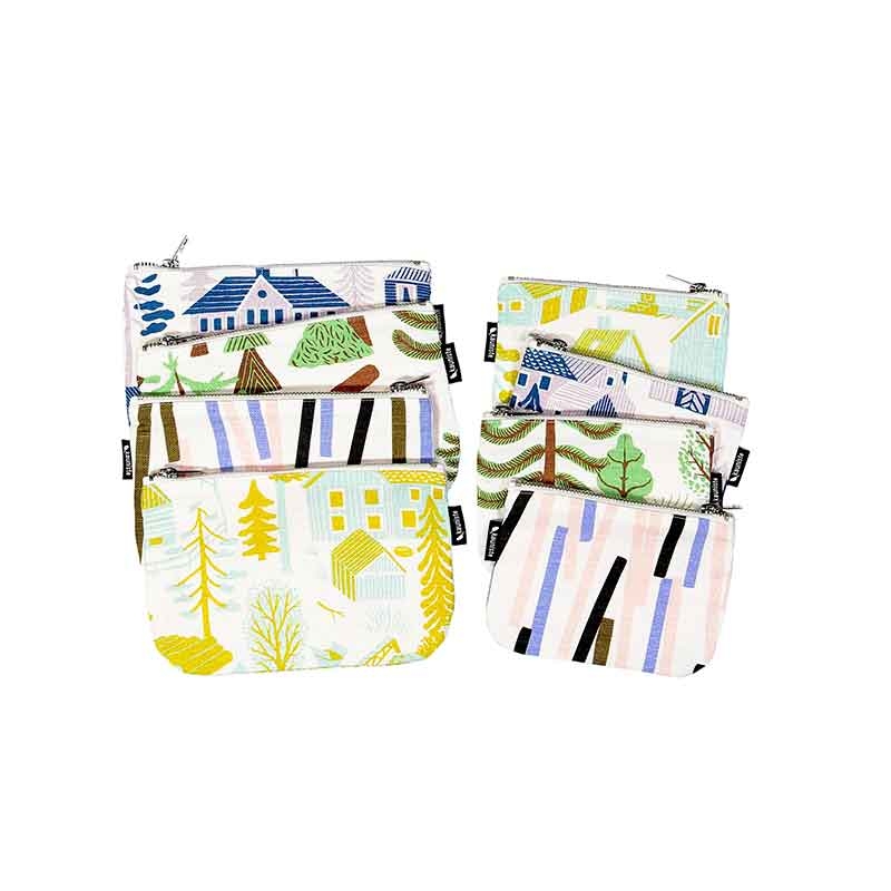 Kauniste ◆ 大棉麻手拿包 - 黃色鄉間小鎮