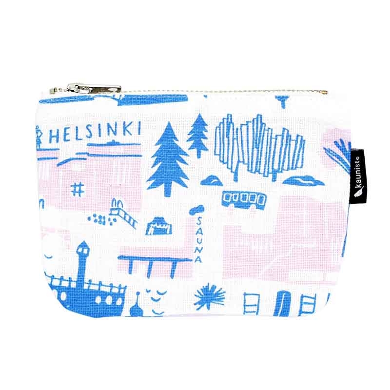 Kauniste ◆ 小棉麻手拿包 - 粉色赫爾辛基