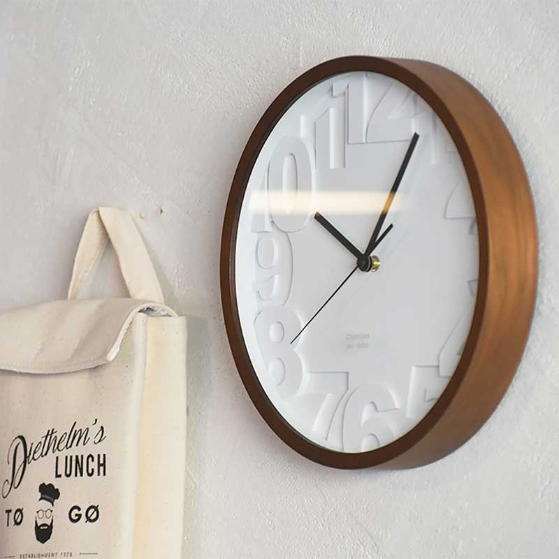 Zeller Life ◆ 潔白層次靜音掛鐘