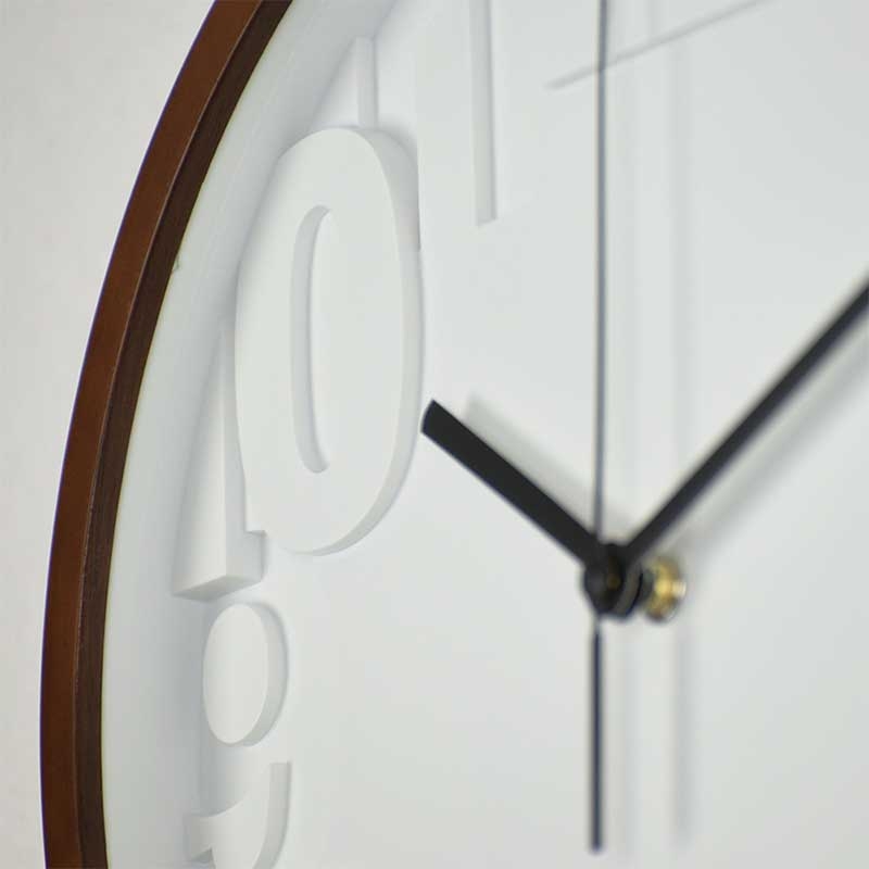 Zeller Life ◆ 潔白層次靜音掛鐘