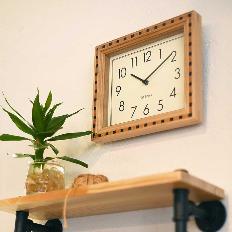 Zeller Life ◆ 實木拼花靜音掛鐘