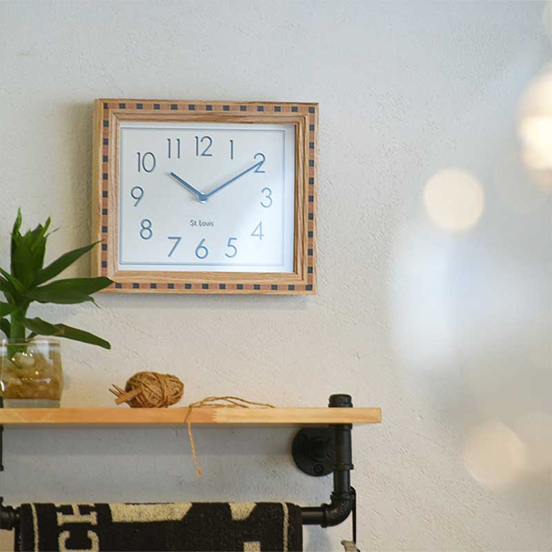 Zeller Life ◆ 實木拼花靜音掛鐘