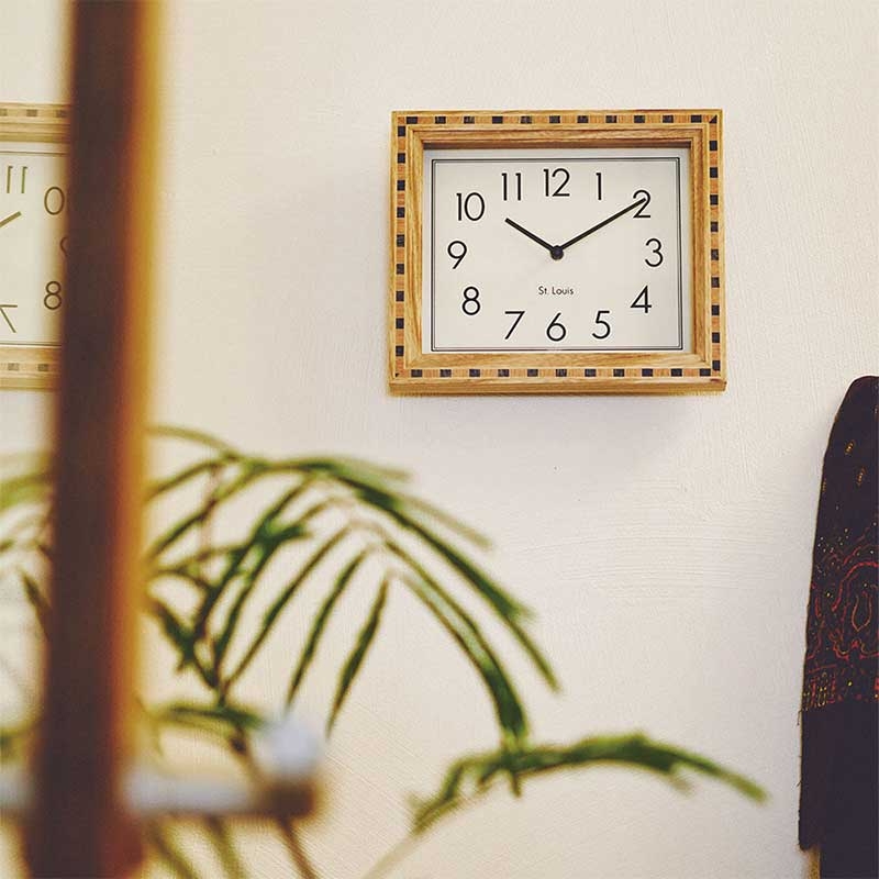 Zeller Life ◆ 實木拼花靜音掛鐘