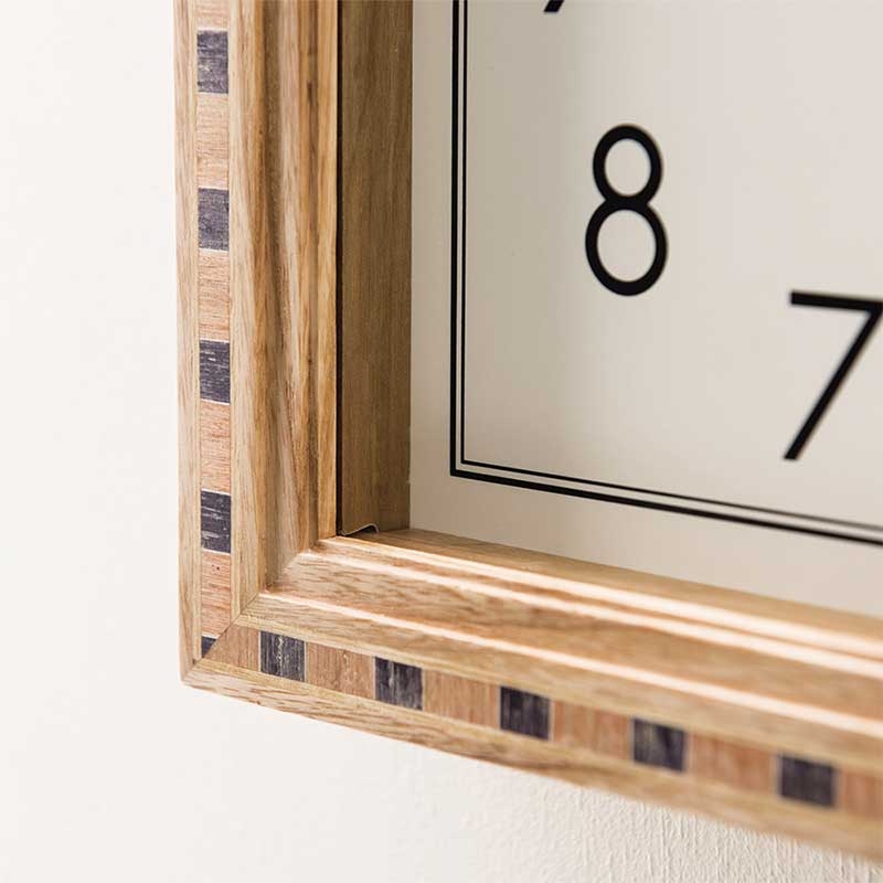 Zeller Life ◆ 實木拼花靜音掛鐘