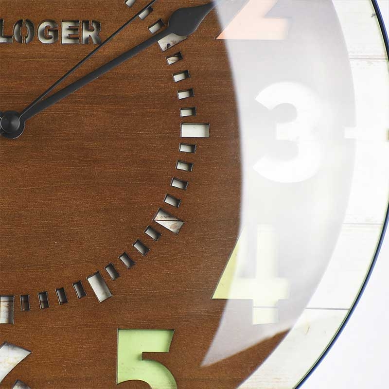 Zeller Life ◆ 色彩層次靜音掛鐘-棕