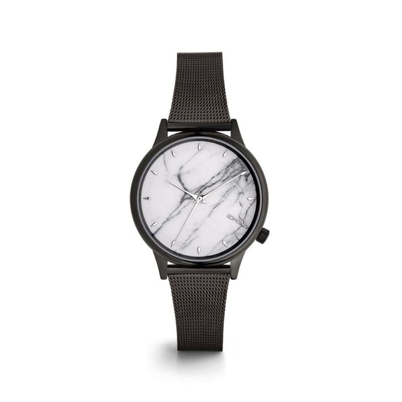 KOMONO ◆  黛兒大理石紋系列-性格黑x皓月白/36mm