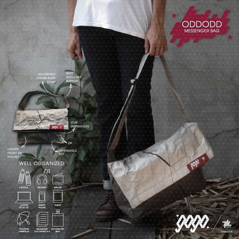 ZONN◆ODDODD郵差包 (艾菲爾灰)