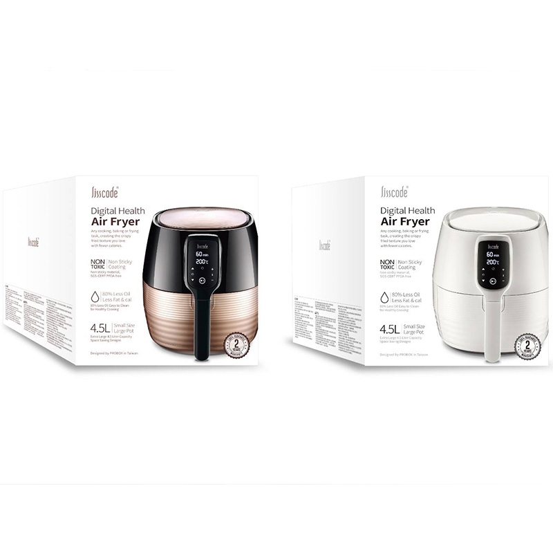 lisscode ◆ 數位健康氣炸鍋 | 4.5L 象牙白