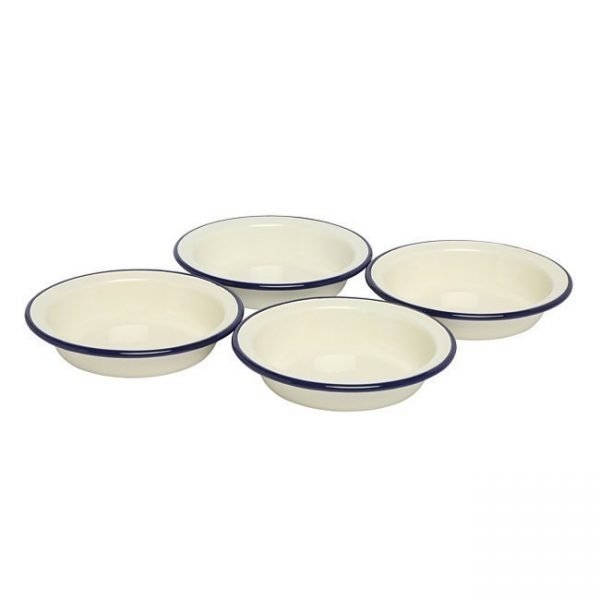 Wiltshire ◆ 手工琺瑯圓形烤盤4入組 / 14cm / 藍