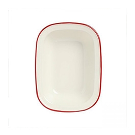 Wiltshire ◆ 手工琺瑯方形烤盤 / 400ml / 紅