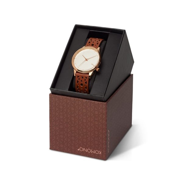 KOMONO ◆  黛兒雅致系列-紅色雕刻/36mm