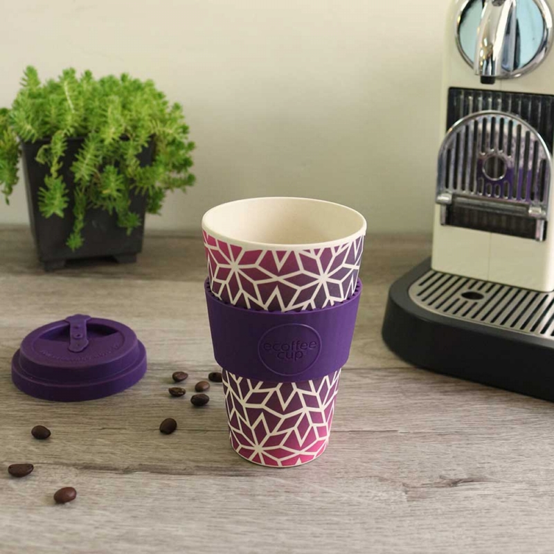 Ecoffee ◆ 環保隨行杯14oz (冰晶紫)