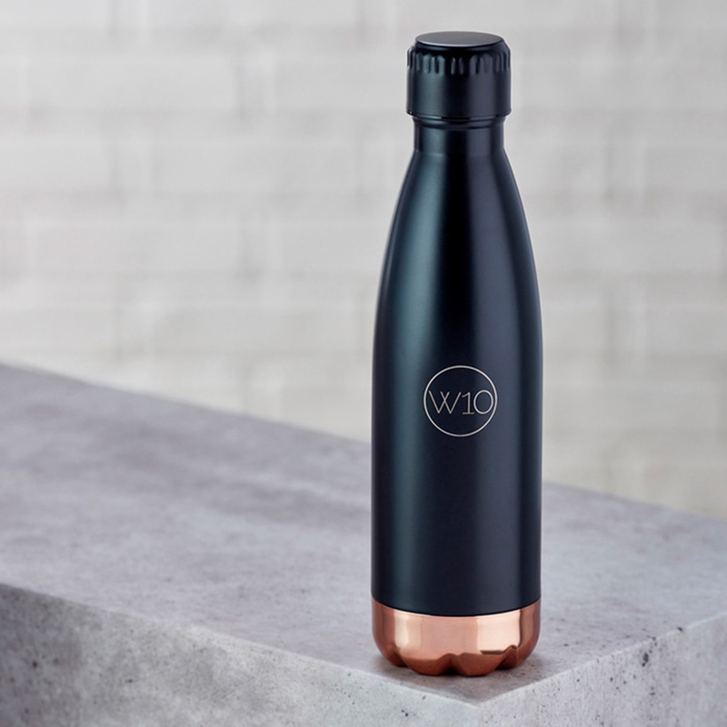 W10 ◆ 雙層不鏽鋼保溫瓶-黑/金
